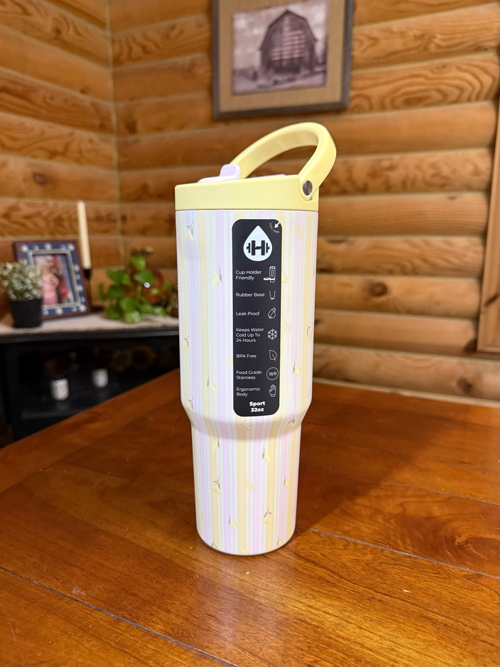 PINK LEMONADE HydroJug 32oz Sport Water Bottle